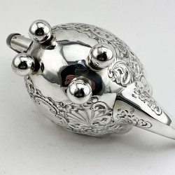 Pretty Late Victorian Sterling Silver Bachelor Teapot