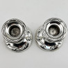 Pair of Edwardian Sterling Silver Dwarf Candlesticks