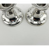 Pair of Edwardian Sterling Silver Dwarf Candlesticks
