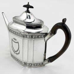 Robert Hennell Georgian Sterling Silver Teapot