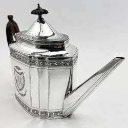 Robert Hennell Georgian Sterling Silver Teapot