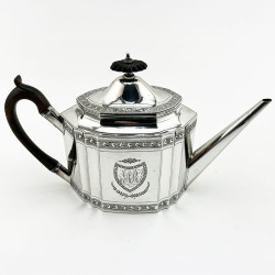 Robert Hennell Georgian Sterling Silver Teapot