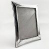 Sterling Silver Photo Frame with a Plain Border and Curved Sides (1916)