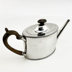 Plain Georgian Sterling Silver Robert Hennell Teapot
