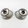 Pair of Victorian Dwarf Size Sterling Silver Candlesticks
