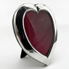 William Comyns Heart Shaped Sterling Silver Photo Frame (1897)