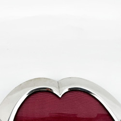 William Comyns Heart Shaped Sterling Silver Photo Frame
