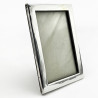 Plain Border Antique Sterling Silver Photo Frame (1920)