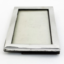 Plain Border Antique Sterling Silver Photo Frame