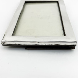 Plain Border Antique Sterling Silver Photo Frame