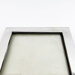 Plain Border Antique Sterling Silver Photo Frame