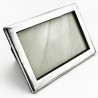 Plain Border Antique Sterling Silver Photo Frame