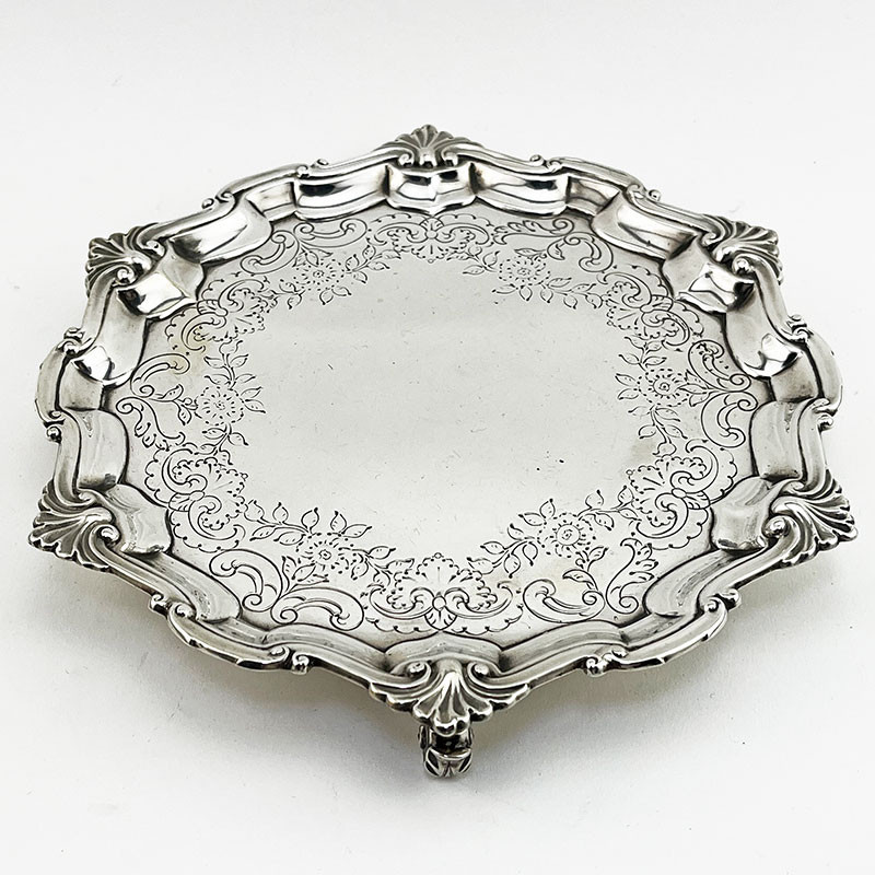 Good Quality Hamilton & Inches Sterling Silver Salver (1907)