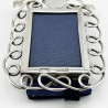 Pretty Rectangular Victorian Sterling Silver Photo Frame