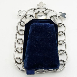 Pretty Rectangular Victorian Sterling Silver Photo Frame
