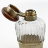 Asprey of London Sterling Silver and Glass Hip Flask
