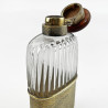 Asprey of London Sterling Silver and Glass Hip Flask