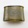 Asprey of London Sterling Silver and Glass Hip Flask