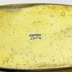 Asprey of London Sterling Silver and Glass Hip Flask
