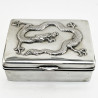 Good Quality Antique Chinese Sterling Silver Cigarette or Trinket Box (c.1900)