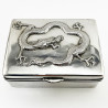 Good Quality Antique Chinese Sterling Silver Cigarette or Trinket Box