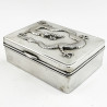 Good Quality Antique Chinese Sterling Silver Cigarette or Trinket Box