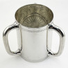 Smart Late Victorian Silver Plated Three Handle Loving Cup or Trophy