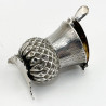 Pretty Sterling Silver Mustard Pot in the Form of a Thistle