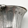 Pretty Sterling Silver Mustard Pot in the Form of a Thistle