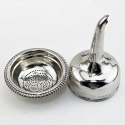 Very Good Gauge Georgian Sterling Silver Wine Funnel