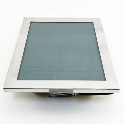 Superb Quality Edwardian Plain Sterling Silver Photo Frame