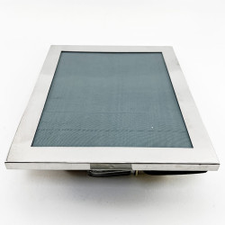 Superb Quality Edwardian Plain Sterling Silver Photo Frame