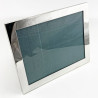 Superb Quality Edwardian Plain Sterling Silver Photo Frame