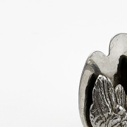 Good Quality Pair of Edwardian Sterling Silver Swan Style Menu Holders