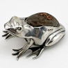 Unusual Edwardian Sterling Silver Frog Pin Cushion (1907)