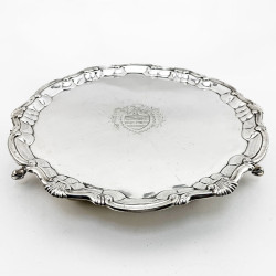 Good Quality George II Sterling Silver Salver (1747)