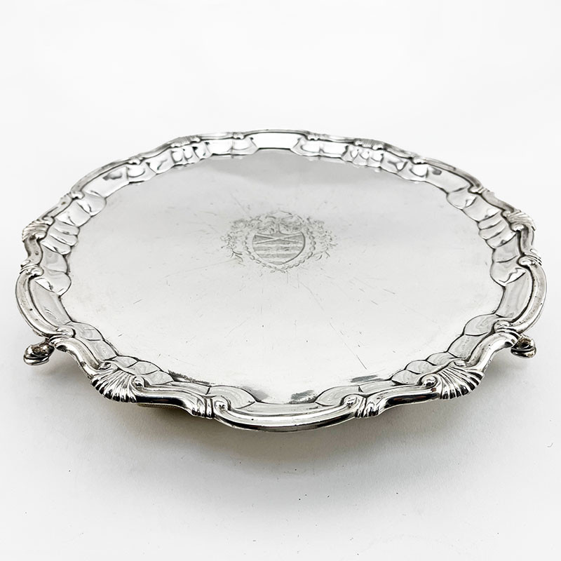 Good Quality George II Sterling Silver Salver (1747)