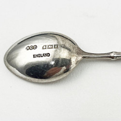 Beautiful Boxed Set of Six Coloured Enamel Tea Spoons