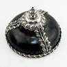 Rare Victorian Tortoiseshell and Sterling Silver Mounted String or Thread Holder