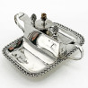 Edwardian 9 Troy Oz Sterling Silver Table Cigar Lighter (1905)