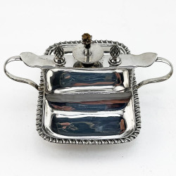 Edwardian 9 Troy Oz Sterling Silver Table Cigar Lighter
