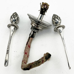 Edwardian 9 Troy Oz Sterling Silver Table Cigar Lighter