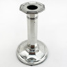 Smart Simple Looking Pair of Edwardian Sterling Silver Candlesticks