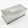 Mappin & Webb Solid Lid Sterling Silver Cigarette or Trinket Box (1947)