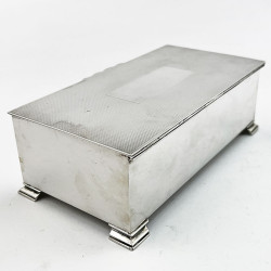 Mappin & Webb Solid Lid Sterling Silver Cigarette or Trinket Box