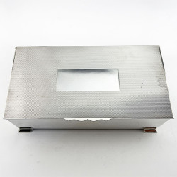 Mappin & Webb Solid Lid Sterling Silver Cigarette or Trinket Box