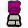 Unusual Sterling Silver Cased Set of Matching Smoker’s Cases (1889)