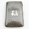 Unusual Sterling Silver Cased Set of Matching Smoker’s Cases