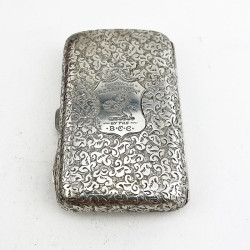 Unusual Sterling Silver Cased Set of Matching Smoker’s Cases