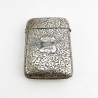 Unusual Sterling Silver Cased Set of Matching Smoker’s Cases